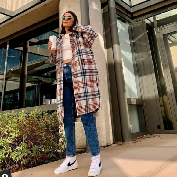 Zara Plaid Shacket bloggers favorite - Picture 6 of 8